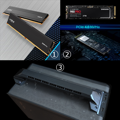 メモリ・SSD・ハンドル